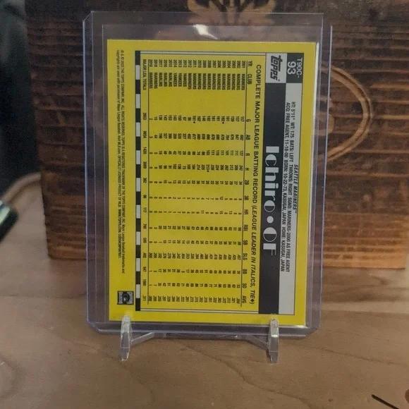 2025 Topps Chrome Ichiro Suzuki 35th Anniversary Mojo Refractor Mariners HOF - Picture 3 of 3